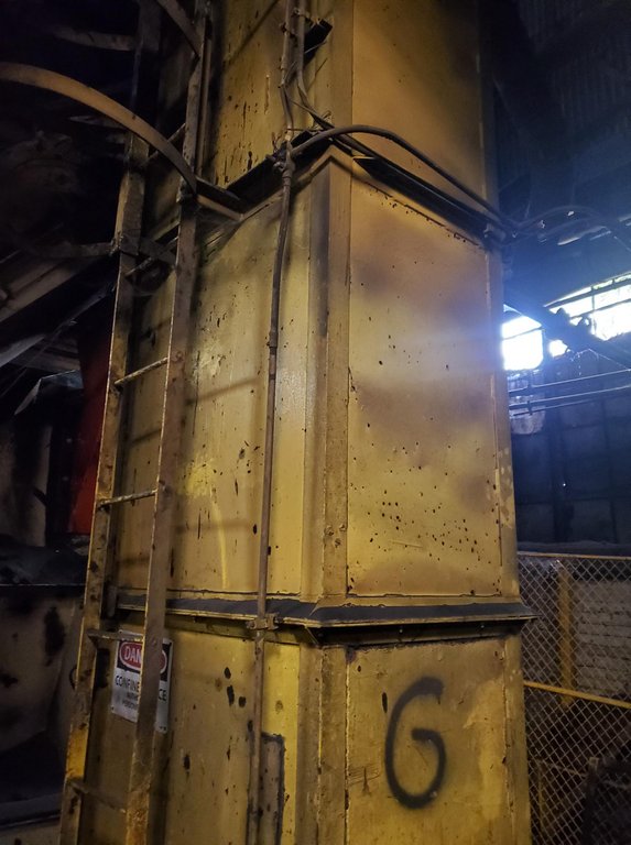 55 Foot Mild Steel Bucket Elevator 
