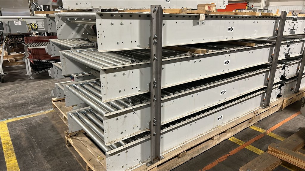 4 Powered Roller Band Conveyors 10L x 36